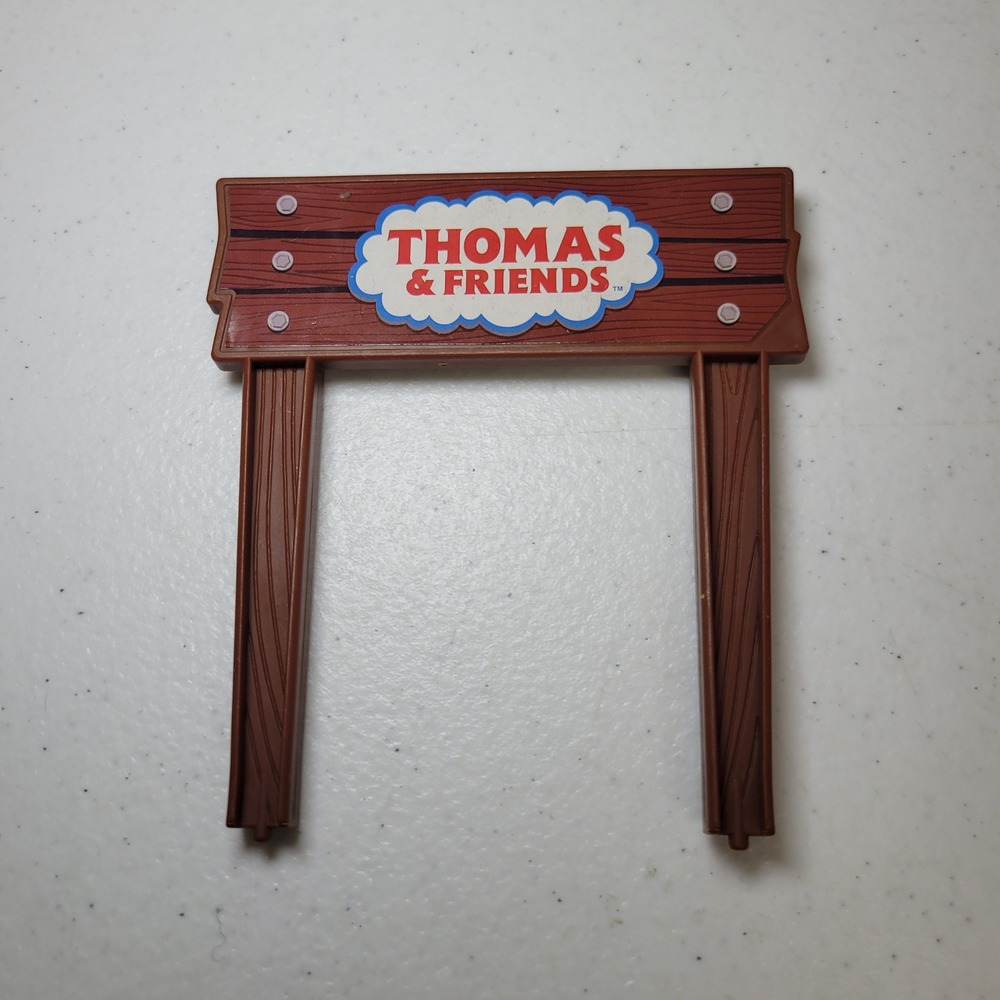 Thomas and Friends Train Track‎ Sign Replacement Piece Brown Wood Look